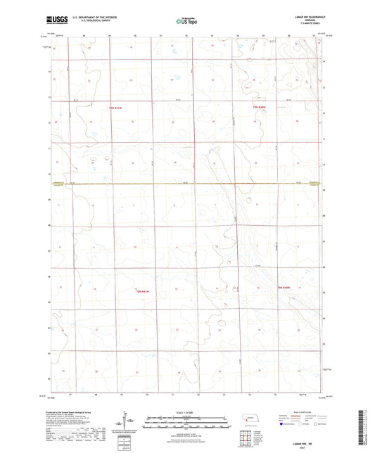 Lamar NW Nebraska US Topo Map Image