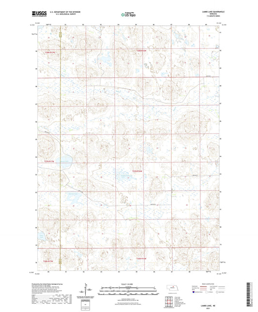 Lambs Lake Nebraska US Topo Map Image