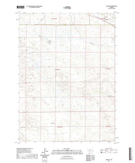 Linscott Nebraska US Topo Map Image