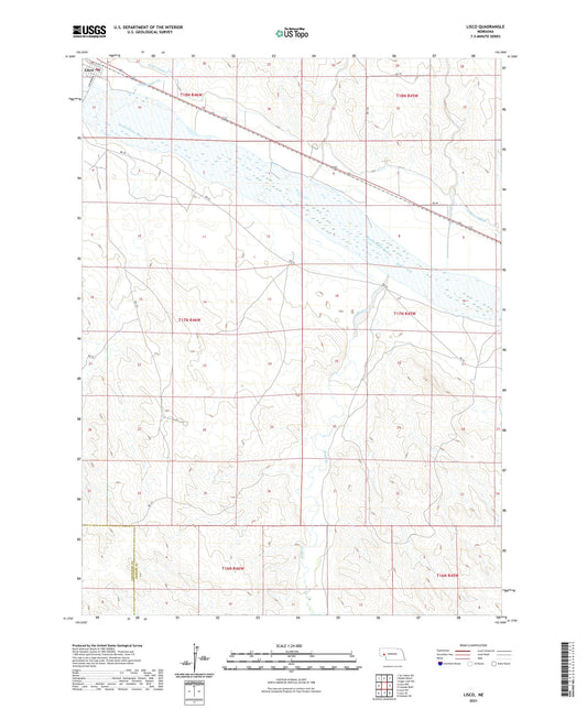 Lisco Nebraska US Topo Map Image