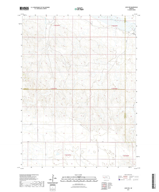 Lisco NW Nebraska US Topo Map Image