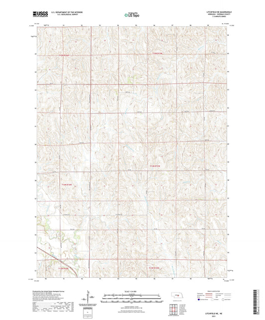 Litchfield NE Nebraska US Topo Map Image