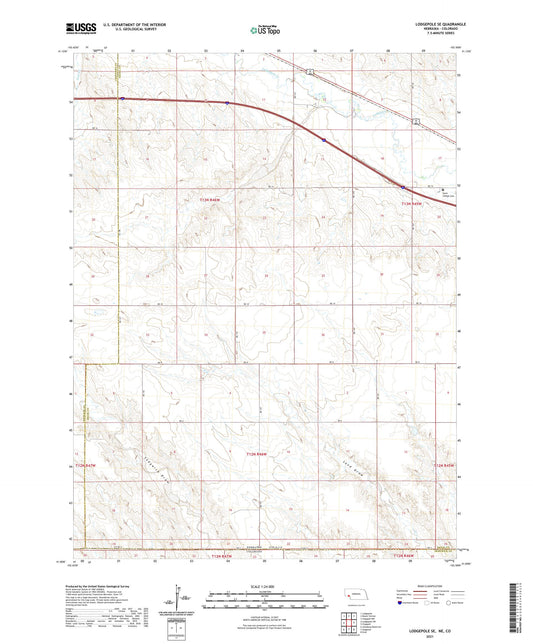 Lodgepole SE Nebraska US Topo Map Image