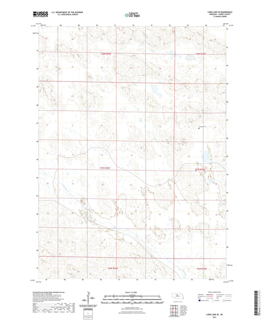 Long Lake SE Nebraska US Topo Map Image