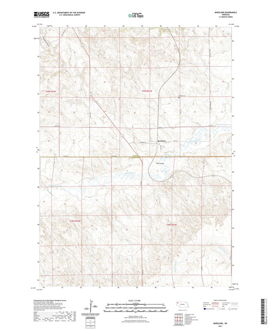 Marsland Nebraska US Topo Map Image