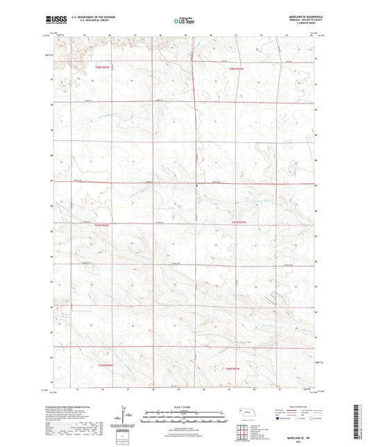 Marsland SE Nebraska US Topo Map Image