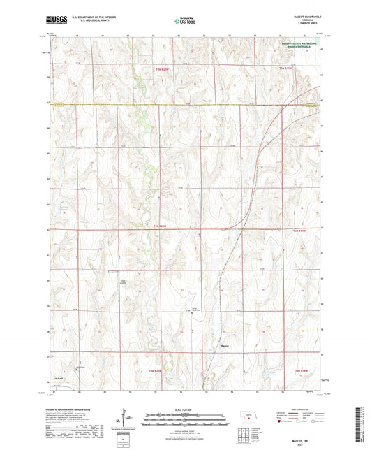 Mascot Nebraska US Topo Map Image