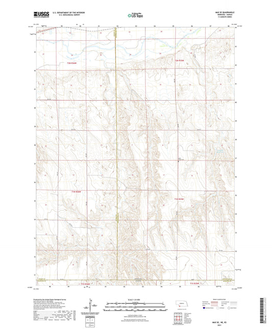 Max SE Nebraska US Topo Map Image