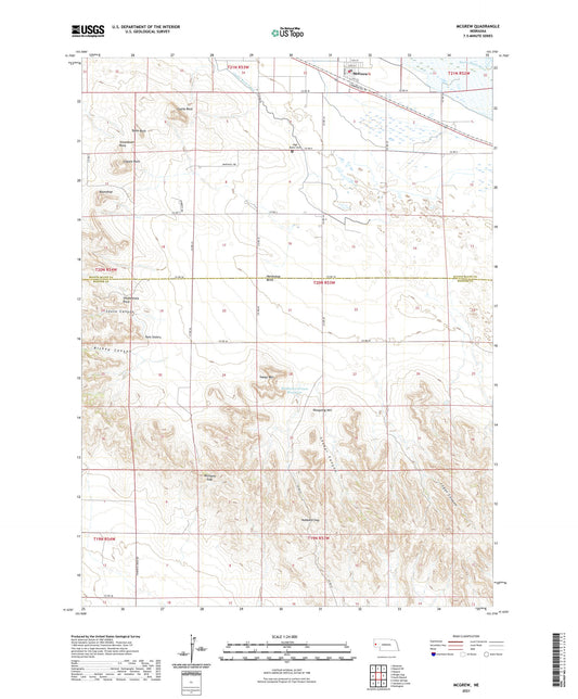 McGrew Nebraska US Topo Map Image