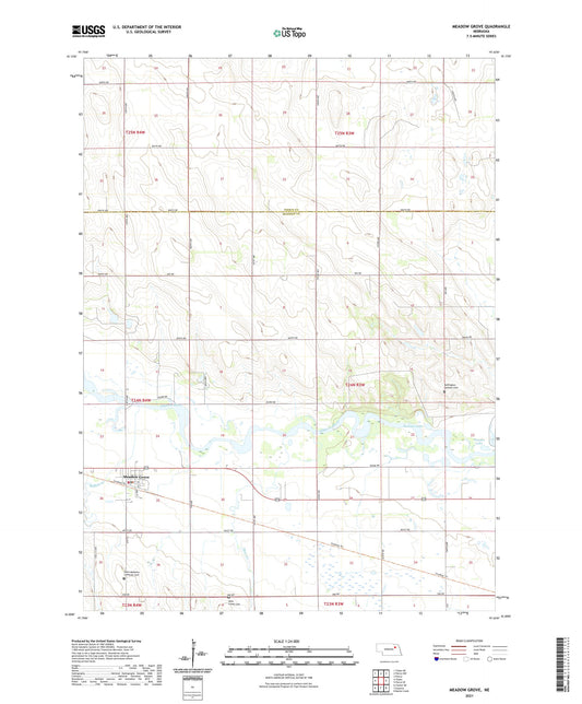 Meadow Grove Nebraska US Topo Map Image