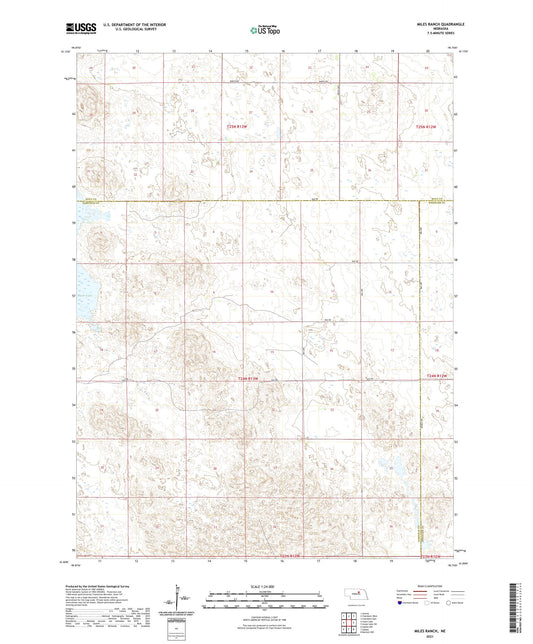 Miles Ranch Nebraska US Topo Map Image