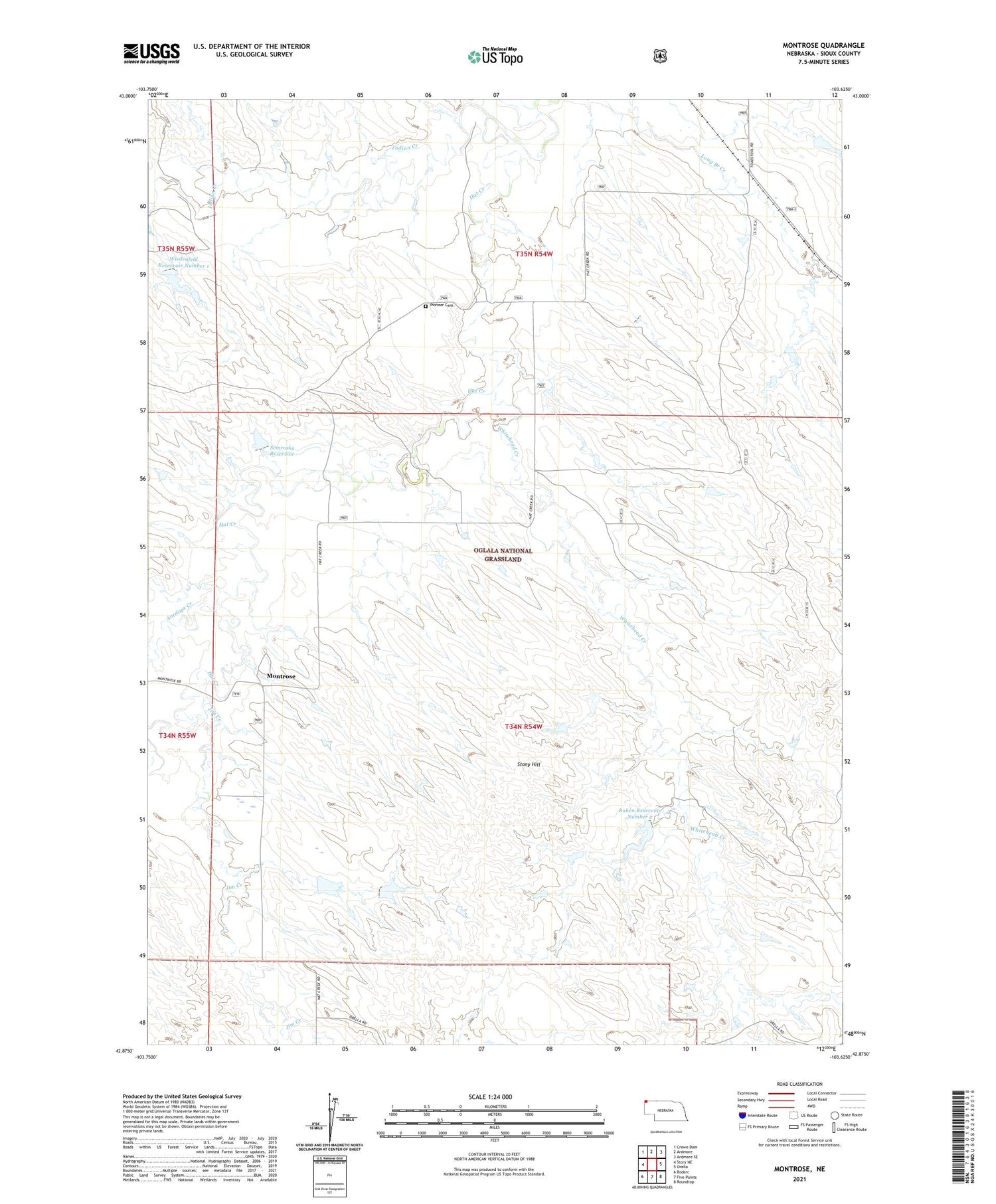 Montrose Nebraska US Topo Map Image