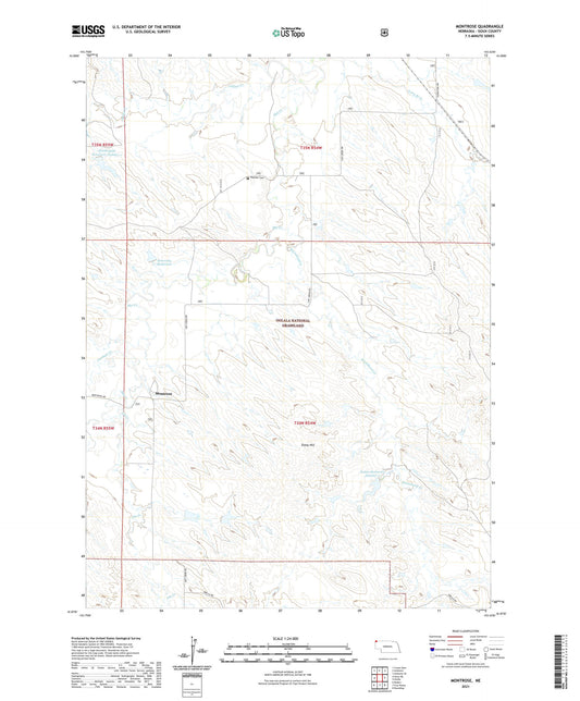 Montrose Nebraska US Topo Map Image