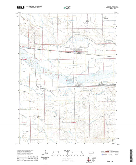 Morrill Nebraska US Topo Map Image