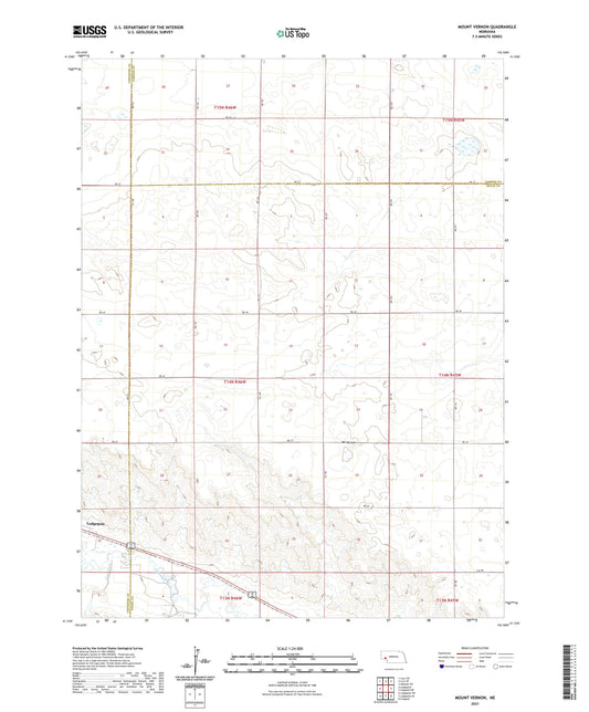 Mount Vernon Nebraska US Topo Map Image