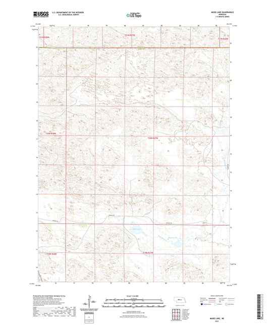 Mudd Lake Nebraska US Topo Map Image