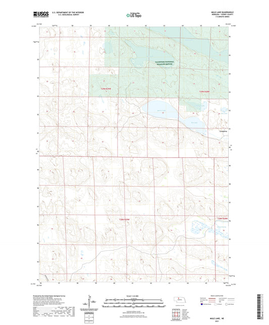 Mule Lake Nebraska US Topo Map Image
