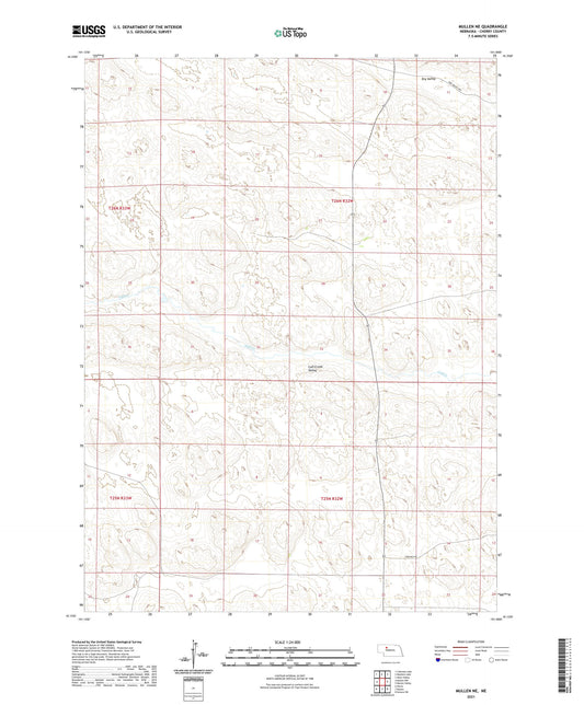 Mullen NE Nebraska US Topo Map Image