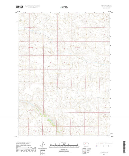 Mullen NW Nebraska US Topo Map Image