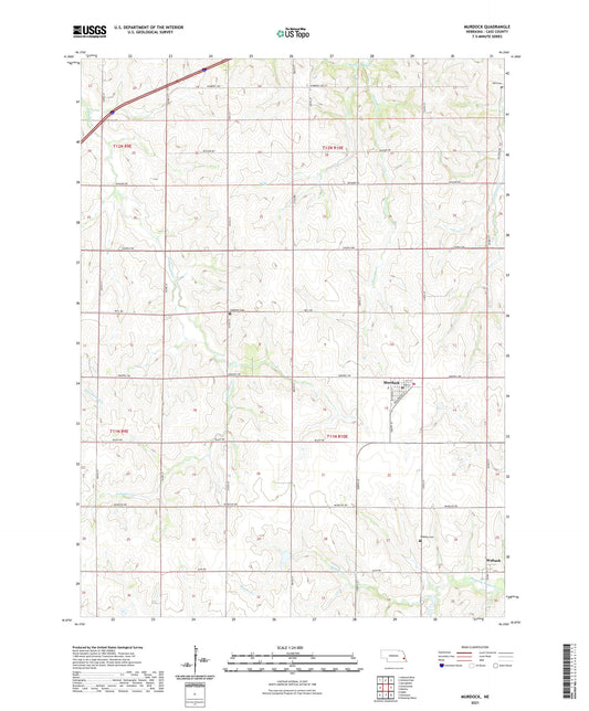 Murdock Nebraska US Topo Map Image
