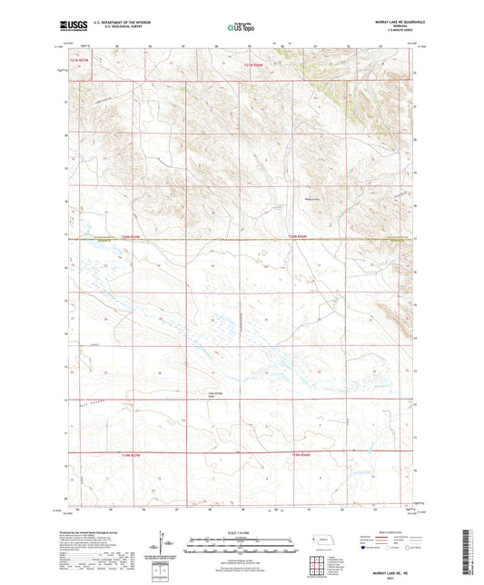 Murray Lake NE Nebraska US Topo Map Image
