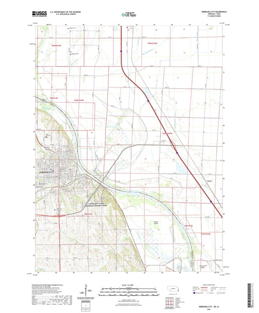 Nebraska City Nebraska US Topo Map Image