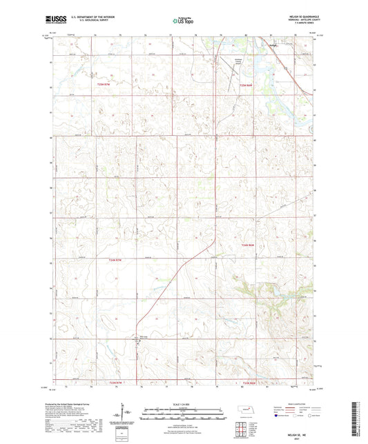 Neligh SE Nebraska US Topo Map Image