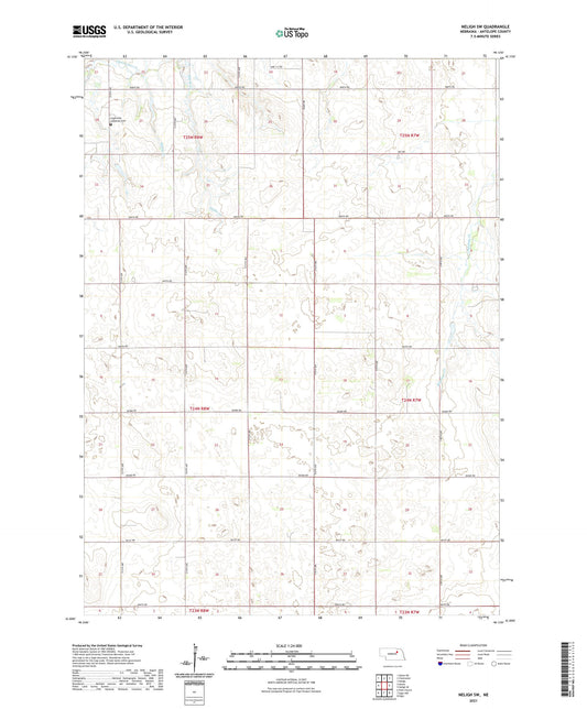 Neligh SW Nebraska US Topo Map Image