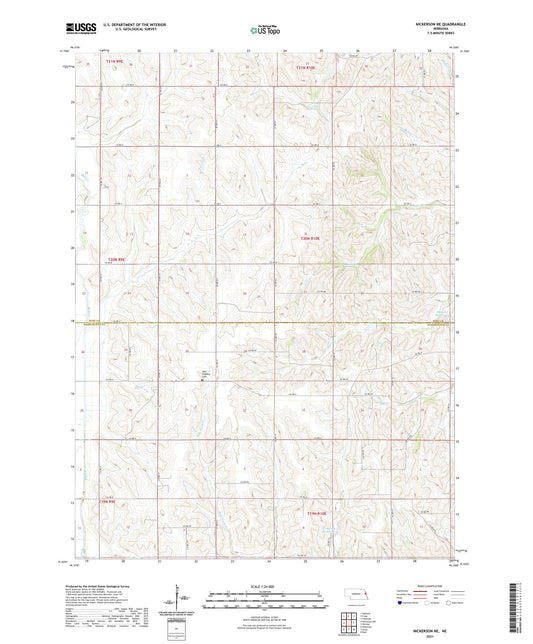 Nickerson NE Nebraska US Topo Map Image