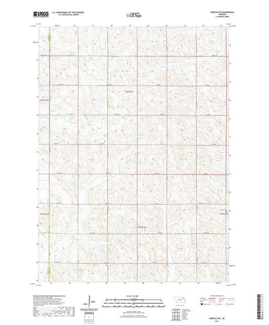 Norfolk NE Nebraska US Topo Map Image
