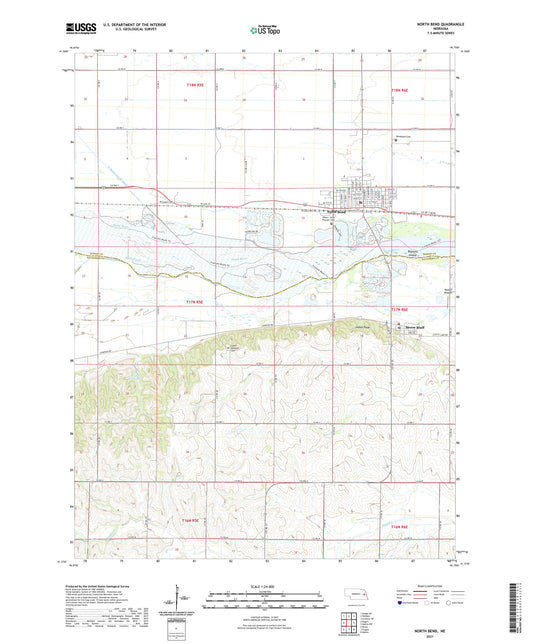 North Bend Nebraska US Topo Map Image