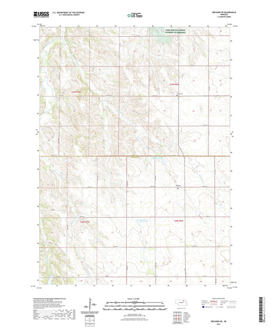 Orchard NE Nebraska US Topo Map Image