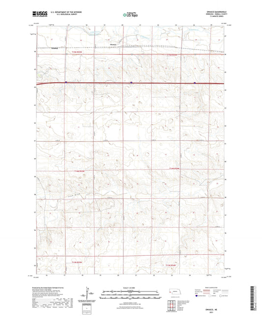 Owasco Nebraska US Topo Map Image