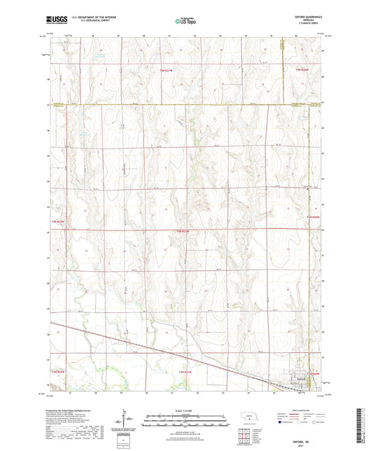 Oxford Nebraska US Topo Map Image