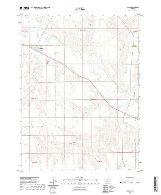 Palisade Nebraska US Topo Map Image
