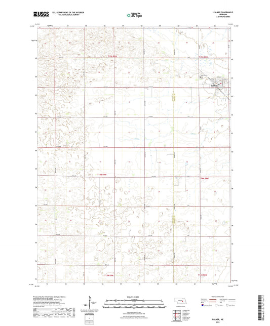 Palmer Nebraska US Topo Map Image