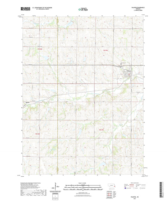 Palmyra Nebraska US Topo Map Image