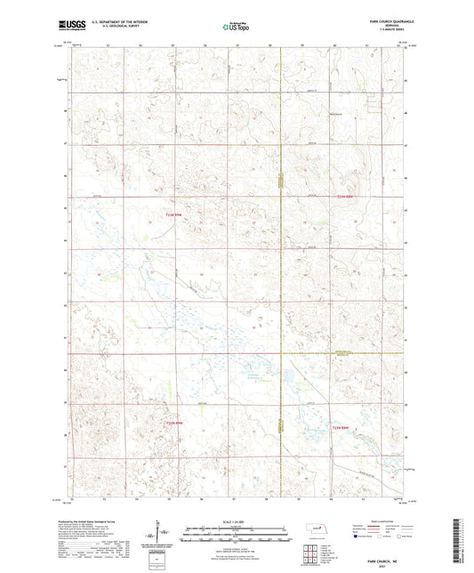 Park Church Nebraska US Topo Map Image