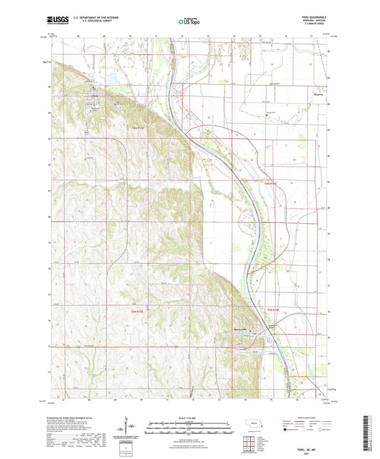Peru Nebraska US Topo Map Image