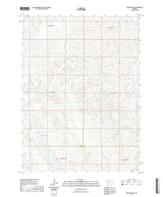 Pierson Ranch Nebraska US Topo Map Image