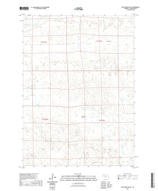 Pole Creek Valley Nebraska US Topo Map Image