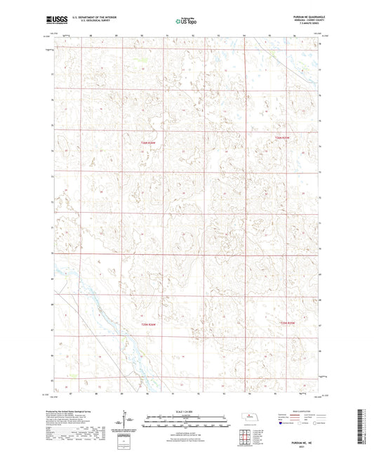 Purdum NE Nebraska US Topo Map Image