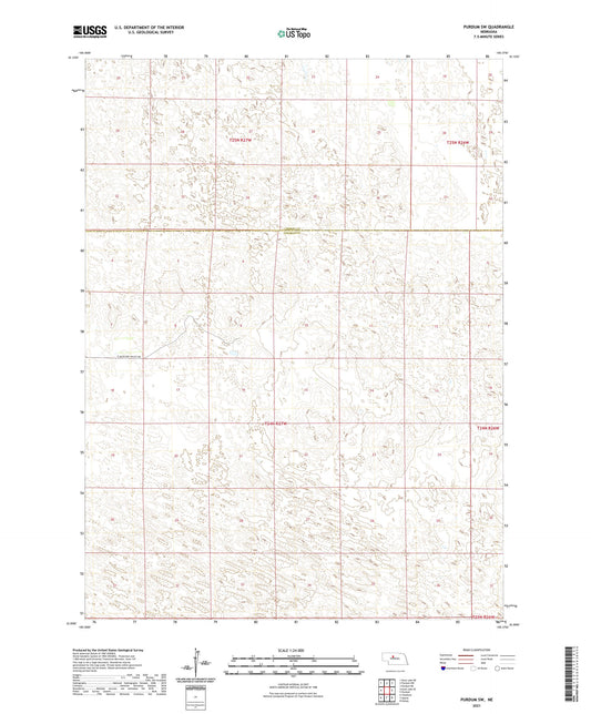 Purdum SW Nebraska US Topo Map Image