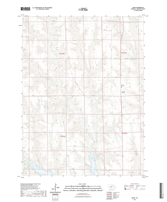 Quick Nebraska US Topo Map Image