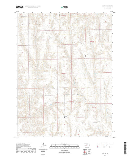 Quick NE Nebraska US Topo Map Image