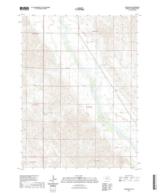 Ravenna NW Nebraska US Topo Map Image