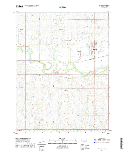 Red Cloud Nebraska US Topo Map Image