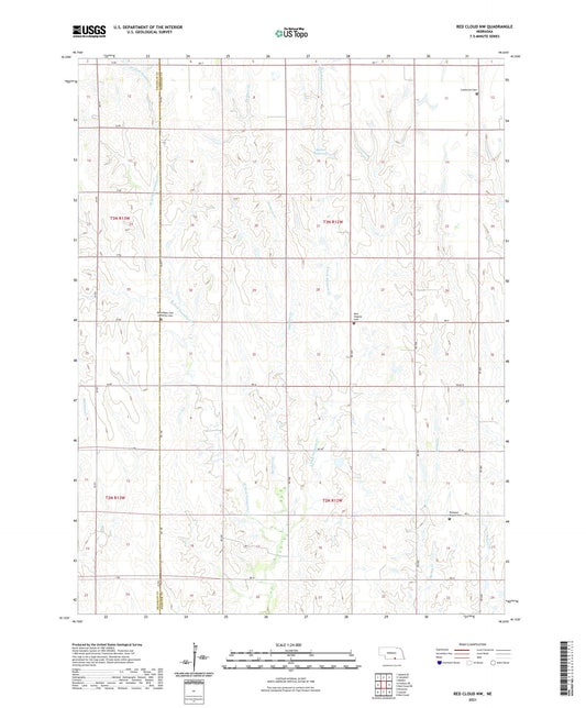 Red Cloud NW Nebraska US Topo Map Image
