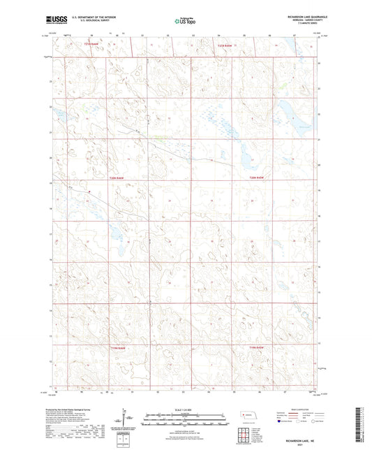 Richardson Lake Nebraska US Topo Map Image