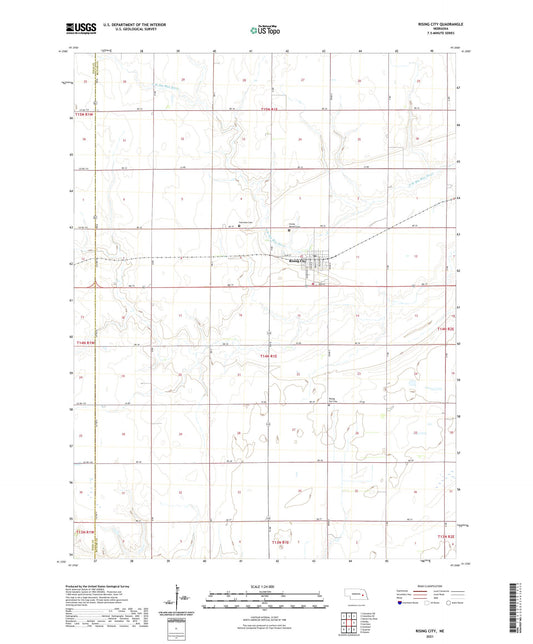 Rising City Nebraska US Topo Map Image